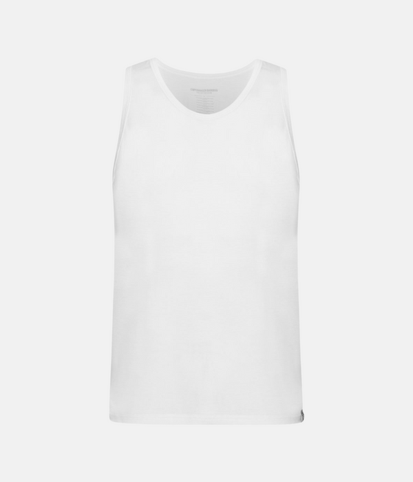 Weiße Bambus-Tank-Tops - 2er-Pack