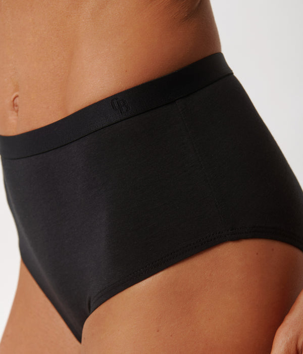 Bambus Pakke - BH & Maxi Trusser & Strømper - Sort