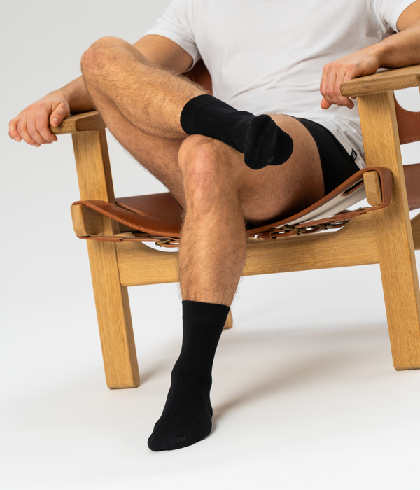 10 par sorte bambus strømper low cut