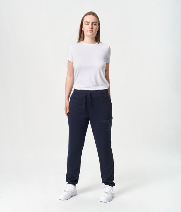 Navy bambus sweatpants med logo Copenhagen Bamboo