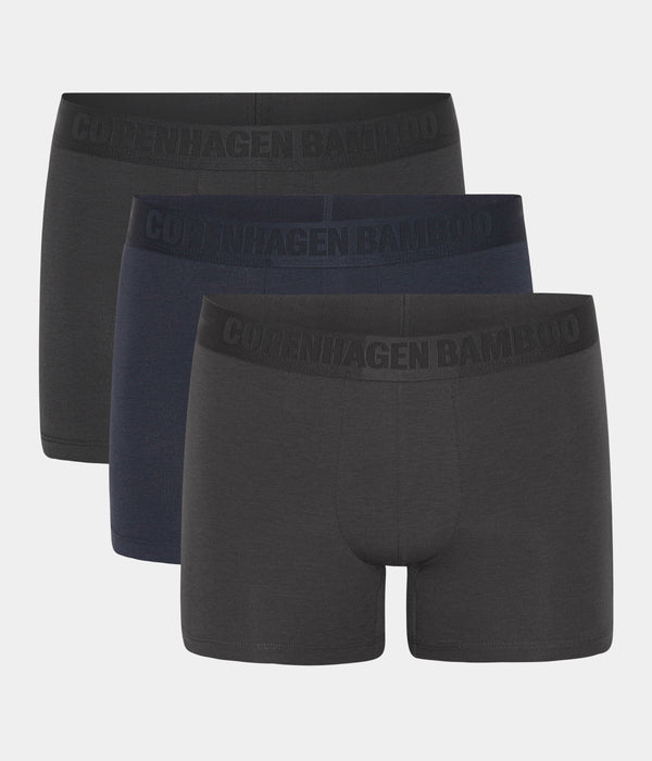 Bambus underbukser - 3 pak sort - navy - grå S Copenhagen Bamboo