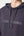 Dunkelgrauer Kapuzenpulli aus Bambus mit Logo